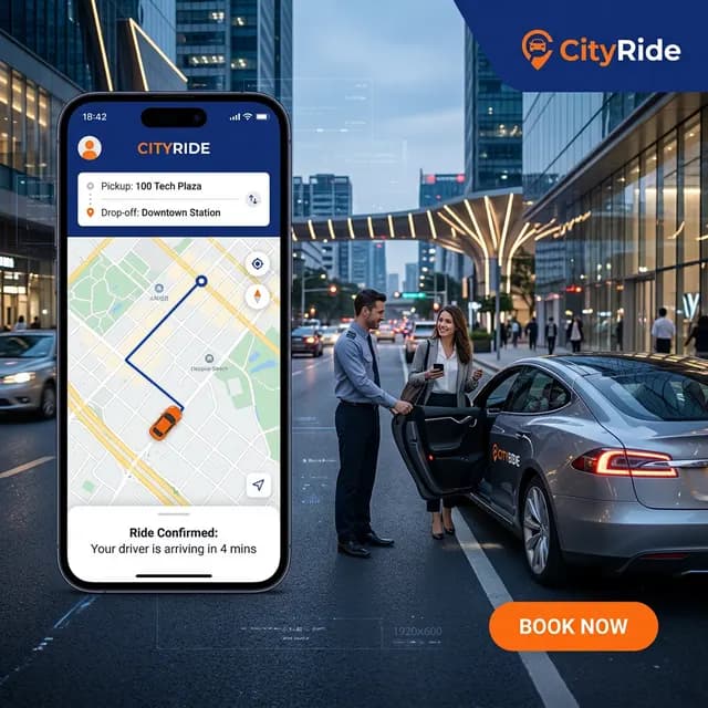 Cab Booking App product by Kiash Infotech
