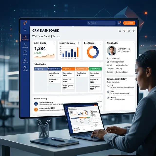 CRM System product by Kiash Infotech